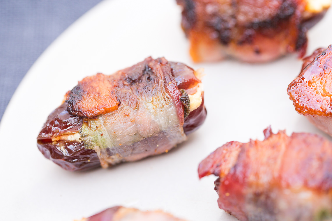 Bacon Wrapped Dates with Goat Cheese and Sage Laughter and Lemonade