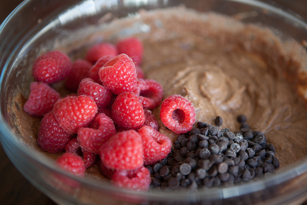 Raspberries, Chocolate, and Batter