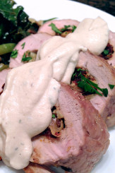 Pork Roulade with Hearts of Palm Sauce