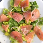 Romaine Salad with Smoked Salmon