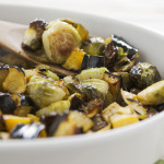 Sage Roasted Acorn Squash & Brussels Sprouts