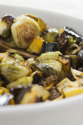 Sage Roasted Acorn Squash & Brussels Sprouts
