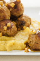 Moroccan Meatballs with Apple Sage Butter