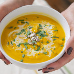 Butternut Squash Soup with Apple and Carrot