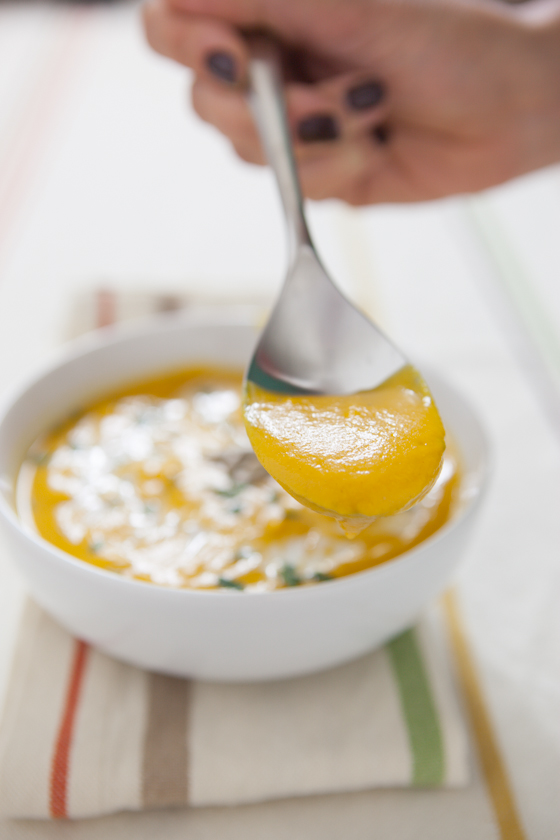 Butternut Squash Soup with Apple and Carrot