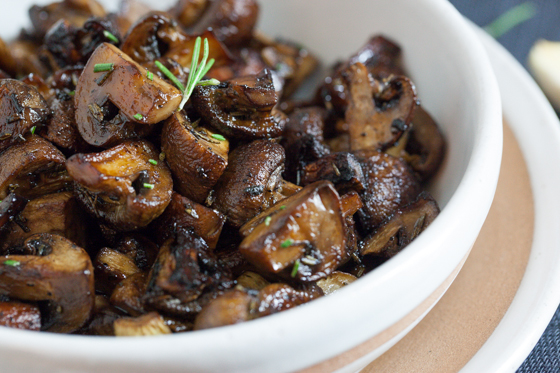 Mushrooms Portland Balsamic Rosemary Garlic Sage