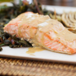 Garlic Mustard Roasted Salmon