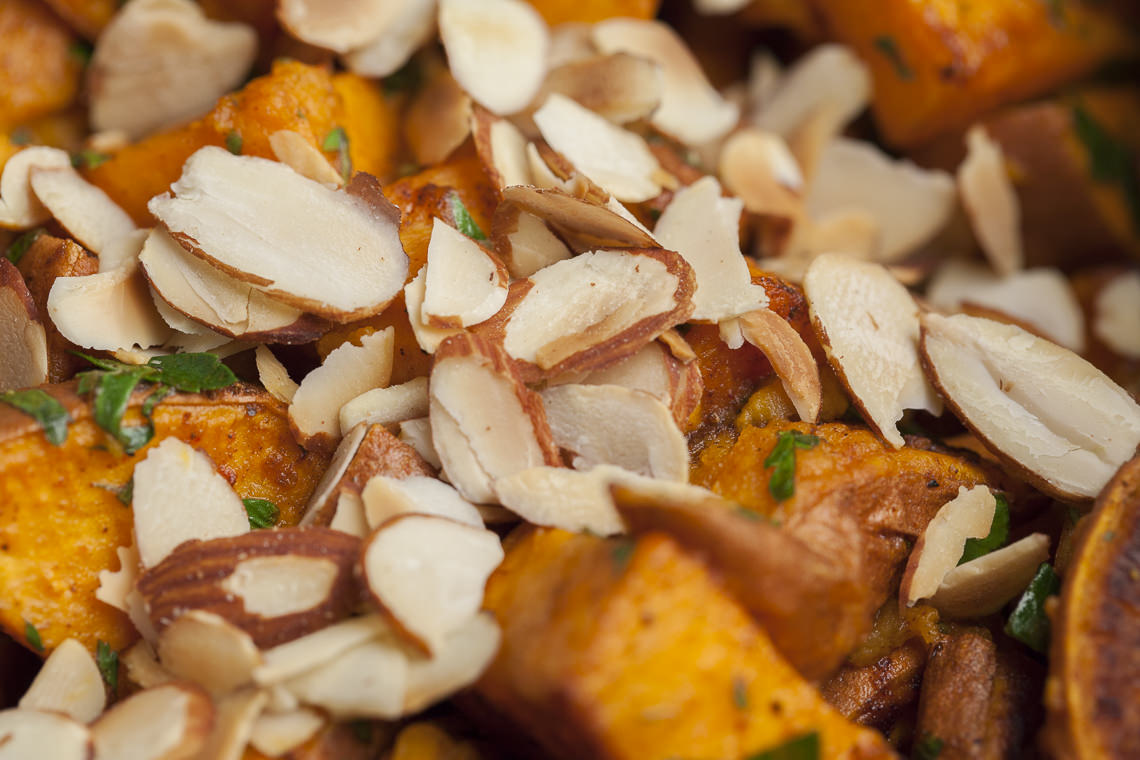 Mediterranean Sweet Potato Salad with Almonds