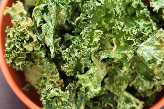 Sour Cream and Onion Kale Chips