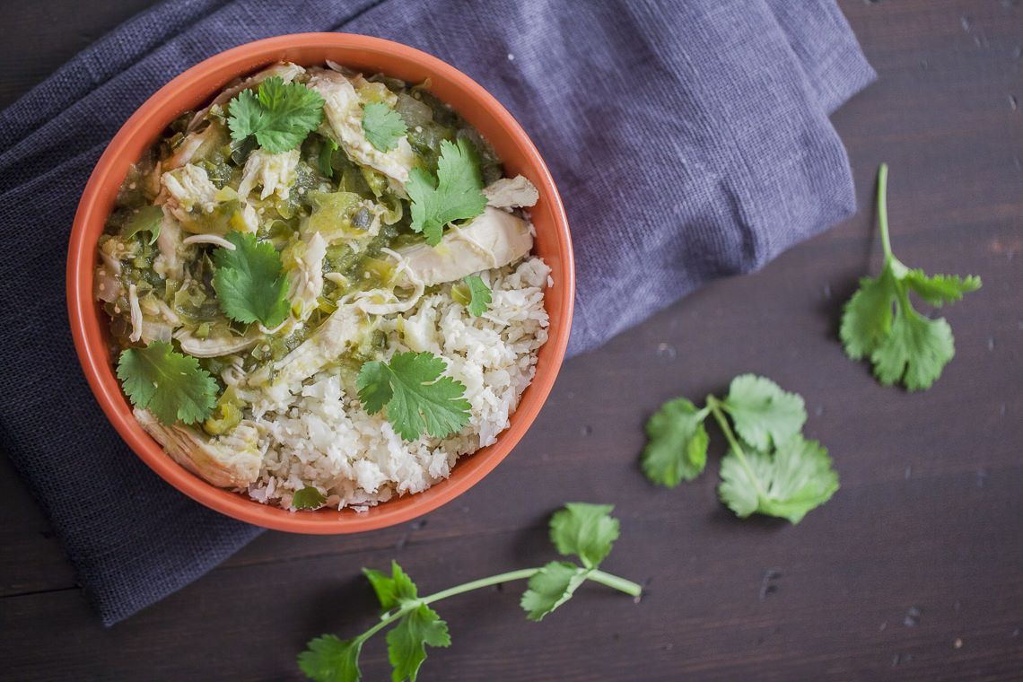 Shredded Chicken and Tomatillo Stew