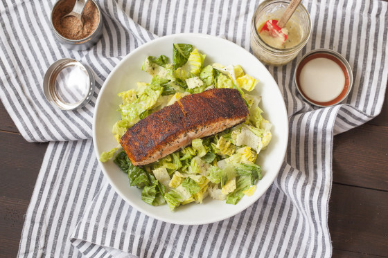 Blackened Salmon Caesar