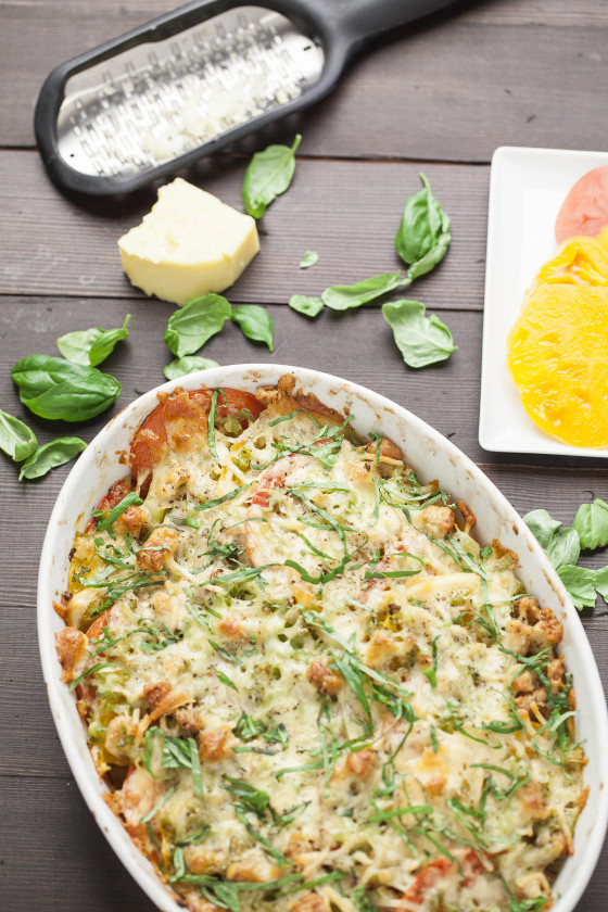 Heirloom Tomato Bake | LaughterandLemonade.com