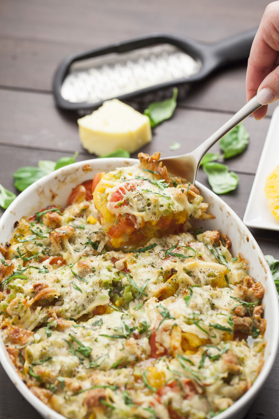 Heirloom Tomato Bake | LaughterandLemonade.com