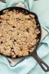 Iron-Skillet Peach Crisp (from Bon Appétit)