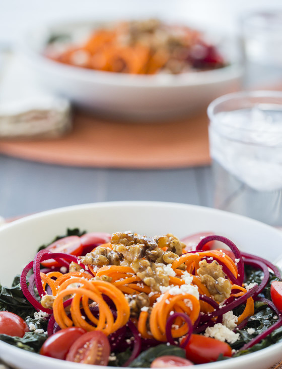 Hot and Cold Power Salad | LaughterandLemonade.com 