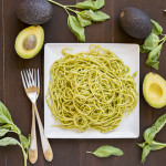 Creamy Avocado Basil Sauced Spaghetti