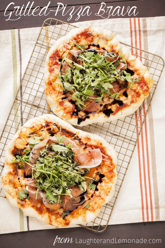 Grilled Pizza Brava | LaughterandLemonade.com