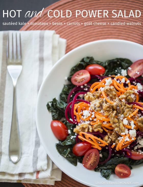 Hot and Cold Power Salad | LaughterandLemonade.com