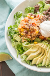 Southwest Quinoa Taco Salad Bowl