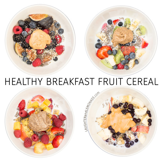 Healthy Breakfast Fruit Cereal | LaughterandLemonade.com