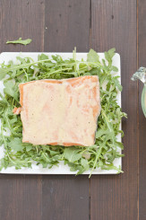 Sous Vide Salmon with Lemon Miso Sauce