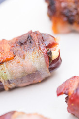 Bacon Wrapped Dates with Goat Cheese and Sage