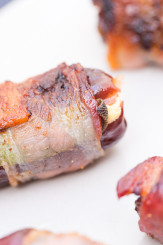 Bacon Wrapped Dates with Goat Cheese and Sage