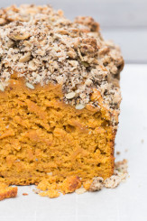 Pumpkin Bread with Oat & Seed Streusel Topping