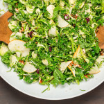 Shredded Brussels Sprout and Kale Salad