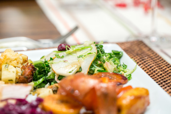 Shredded Brussels Sprout and Kale Salad | LaughterandLemonade.com