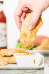 Parmesan Chicken Tenders | LaughterandLemonade.com