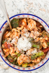 A Winning Formula that Generates Countless Dishes | Weeknight Italian Chicken Pasta from LaughterandLemonade.com