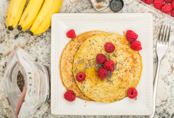 1 Banana + 2 Egg Pancakes | LaughterandLemonade.com