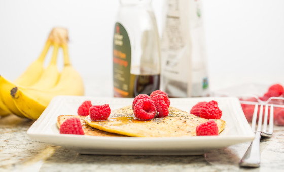 1 Banana + 2 Egg Pancakes | LaughterandLemonade.com