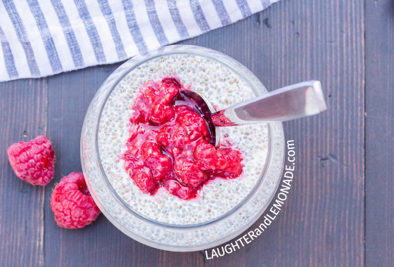 Breakfast Chia Seed Pudding | LaughterandLemonade.com