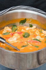 Thai Pumpkin Chicken Curry | LaughterandLemonade.com