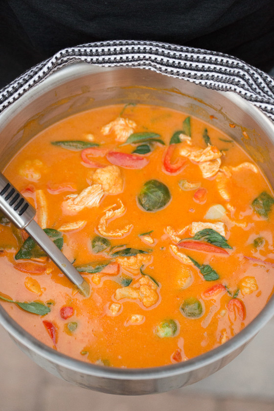 Thai Pumpkin Chicken Curry | LaughterandLemonade.com