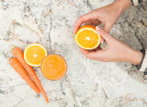 Liquid Sunshine (Carrot Orange Juice)