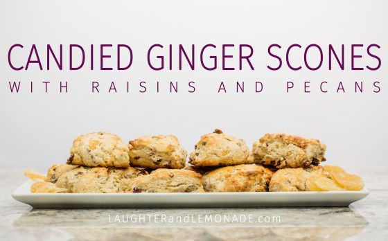 Candied Ginger Scones | LaughterandLemonade.com